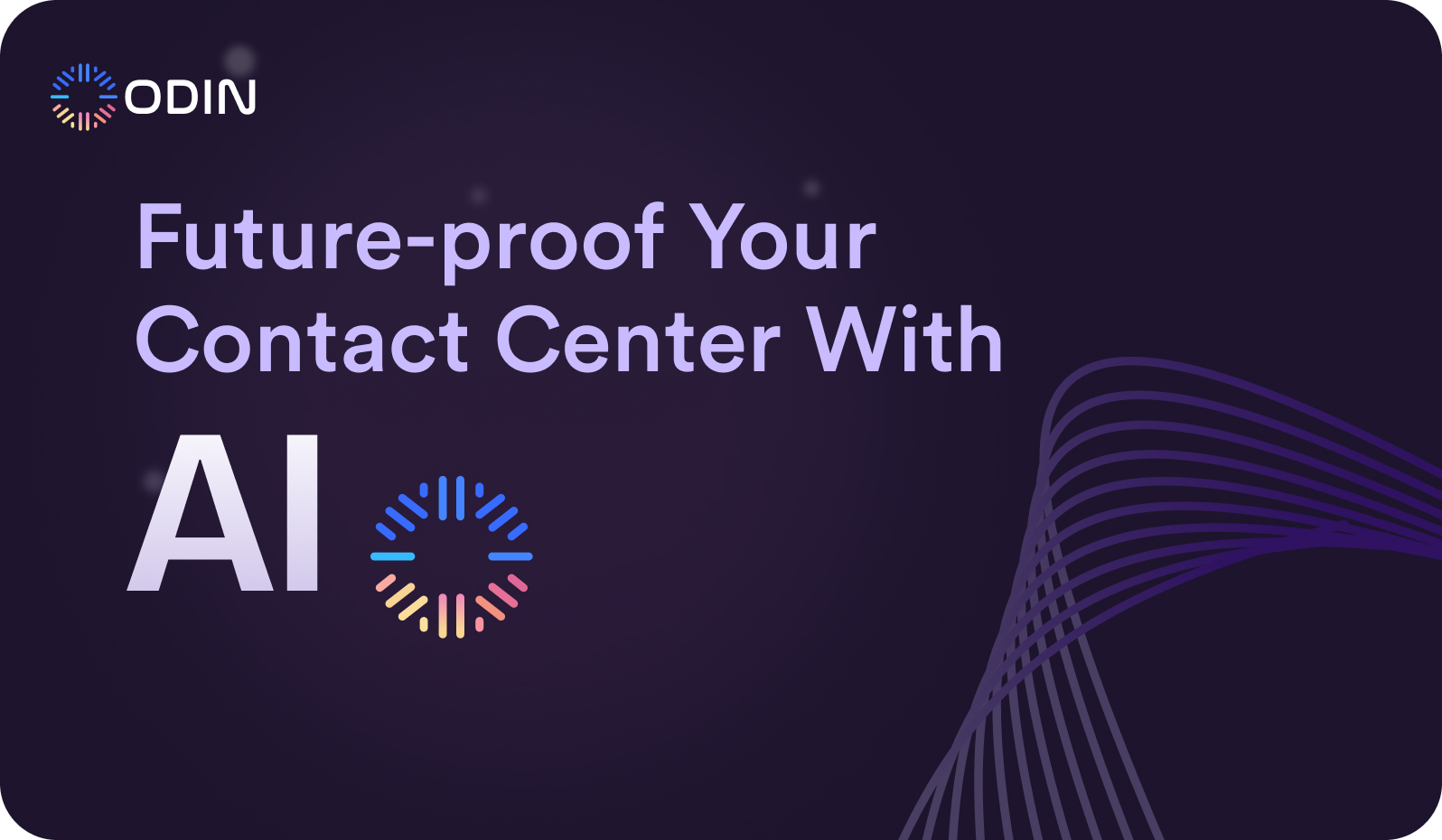 Future-proof your contact center with AI, showcasing Odin AI's solutions to enhance operational efficiency and customer satisfaction.