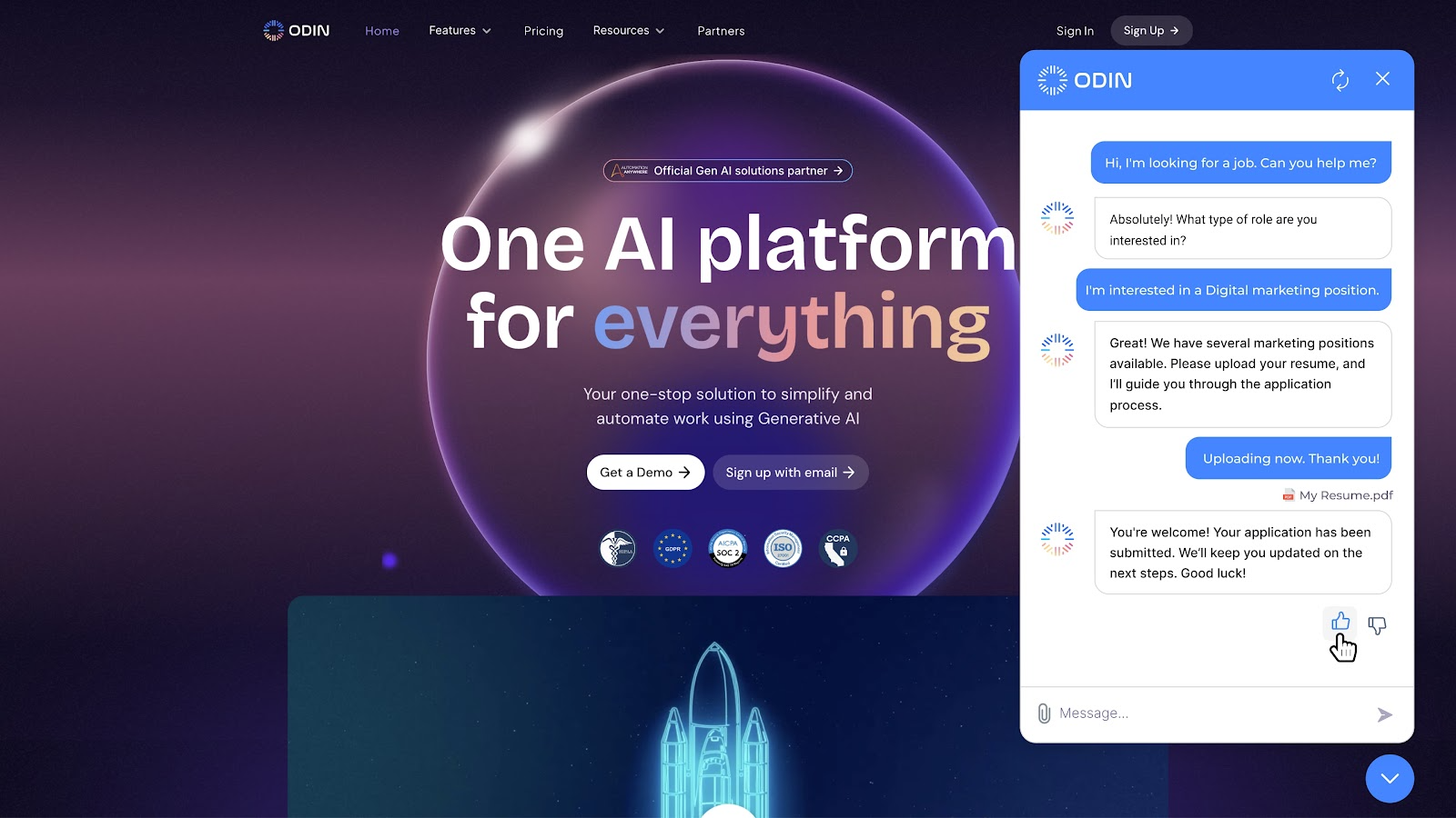 Odin platform 