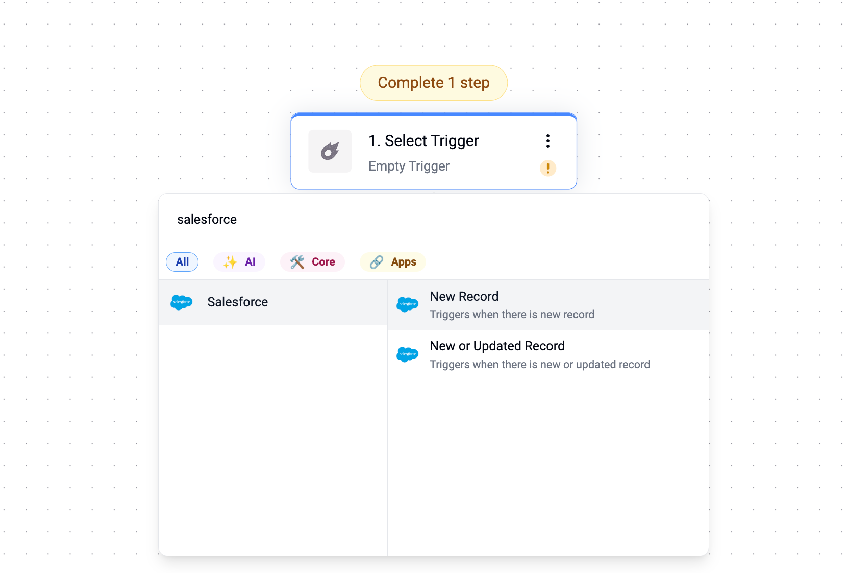 Odin AI New Flow builder