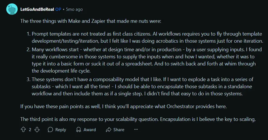 Reddit Comment