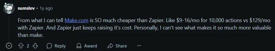 Zapier is Expensive