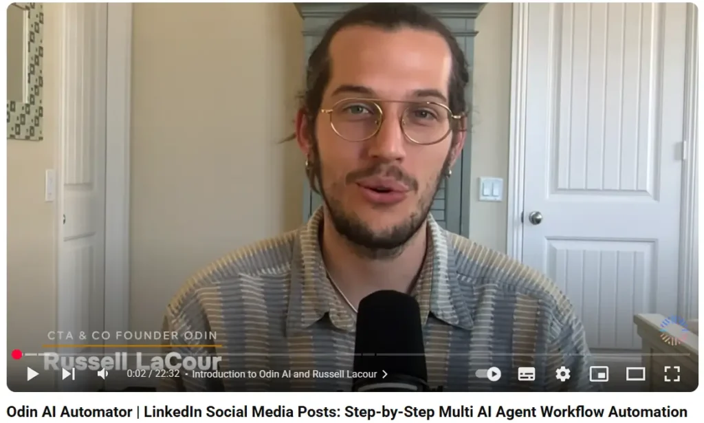 Russell Lacour, CTO and Co-Founder, shares how to build an AI agent workflow to automate LinkedIn social media posts.