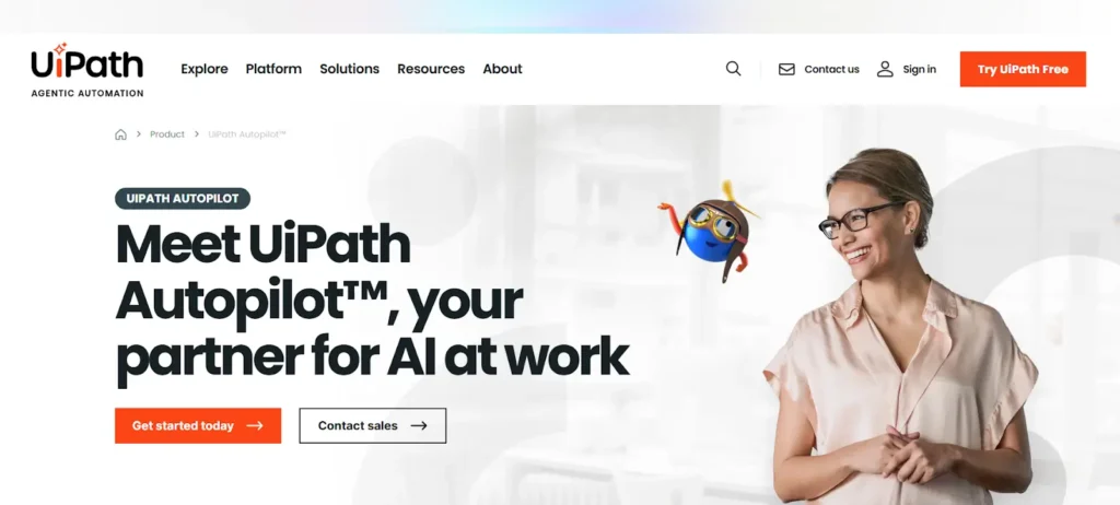 UiPath homepage