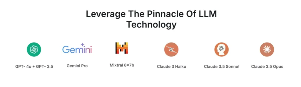 Odin AI supports several LLMs