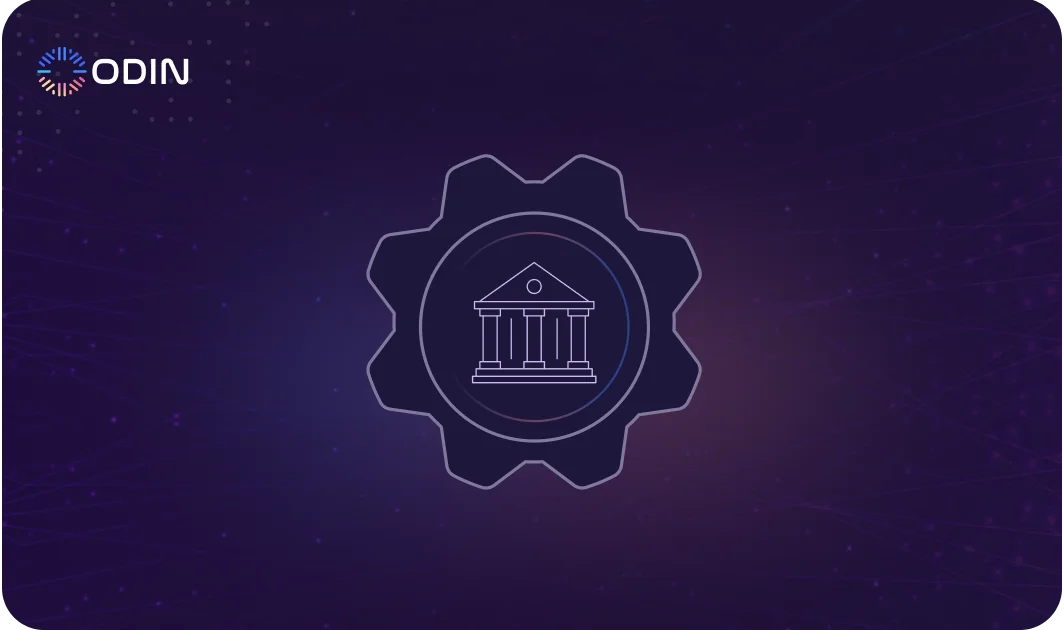 Illustration representing AI governance on the Odin AI platform, showcasing on-premise deployment features for secure and efficient AI operations.
